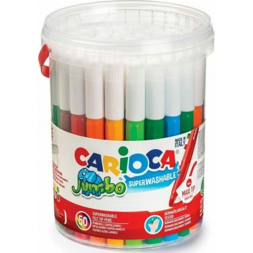 Carioca Jumbo Μαρκαδόροι Ζωγραφικής Χονδροί σε 50 Χρώματα (10342312) Carioca Jumbo Μαρκαδόροι Ζωγραφικής Χονδροί σε 50 Χρώματα (10342312)