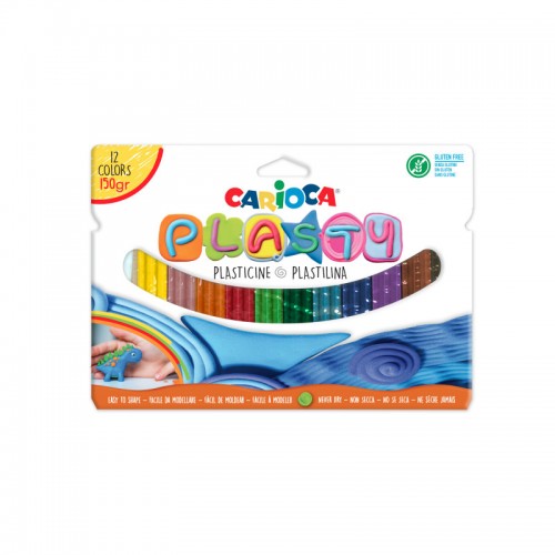 Carioca Πλαστελίνες σε Κουτί 12 χρώματα (150γρ.) (10342691)