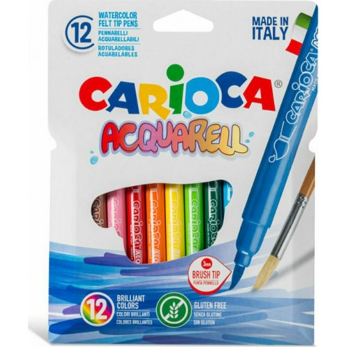 Carioca Μαρκαδόροι Ακουαρέλας 12 χρώματα (10342747)