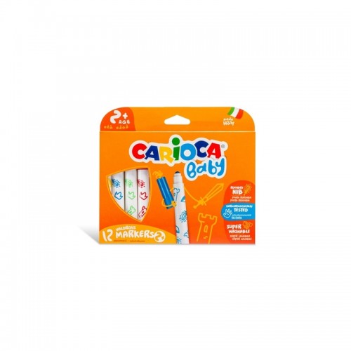 Carioca Μαρκαδόροι Ζωγραφικής Baby Jumbo 12 Τεμ. (10342814)