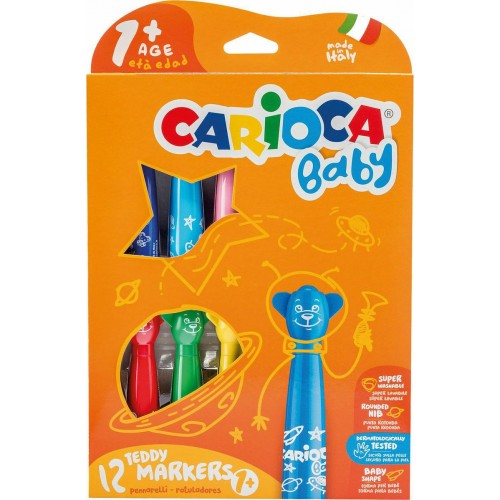 Carioca Μαρκαδόροι Ζωγραφικής Baby Teddy 12 Τεμάχια (10342816) Carioca Μαρκαδόροι Ζωγραφικής Baby Teddy 12 Τεμάχια (10342816)