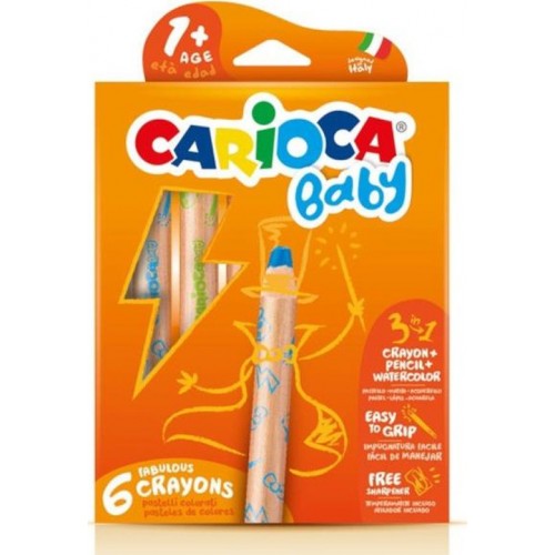 Carioca Ξυλομπογιες Teddy Baby 1 Cariocis 6Χρωματα (10342817)