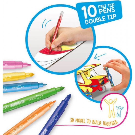 Carioca Σετ Ζωγραφικής Χαρτοκοπτικής Create & Color Jet Junior (10342904) Carioca Σετ Ζωγραφικής Χαρτοκοπτικής Create & Color Jet Junior (10342904)