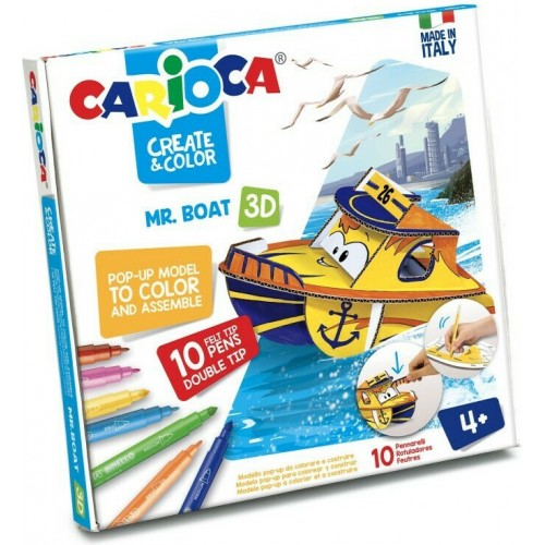 Carioca Χαρτοκοπτικής Create & Color Mr Boat (10342905)