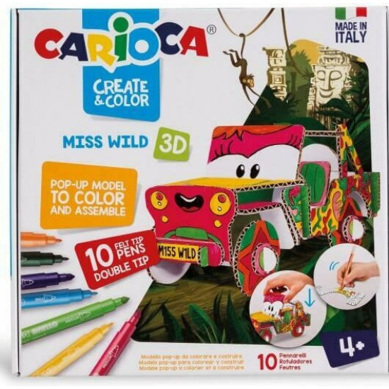 Carioca Σετ Ζωγραφικής Χαρτοκοπτικής Create & Color Ms Wild (10342906) Carioca Σετ Ζωγραφικής Χαρτοκοπτικής Create & Color Ms Wild (10342906)