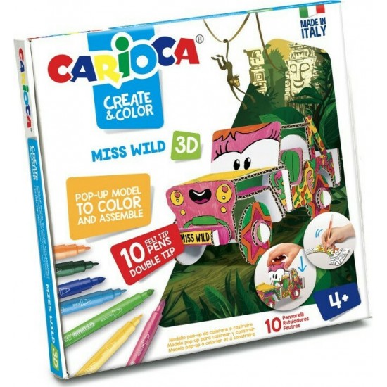 Carioca Σετ Ζωγραφικής Χαρτοκοπτικής Create & Color Ms Wild (10342906) Carioca Σετ Ζωγραφικής Χαρτοκοπτικής Create & Color Ms Wild (10342906)