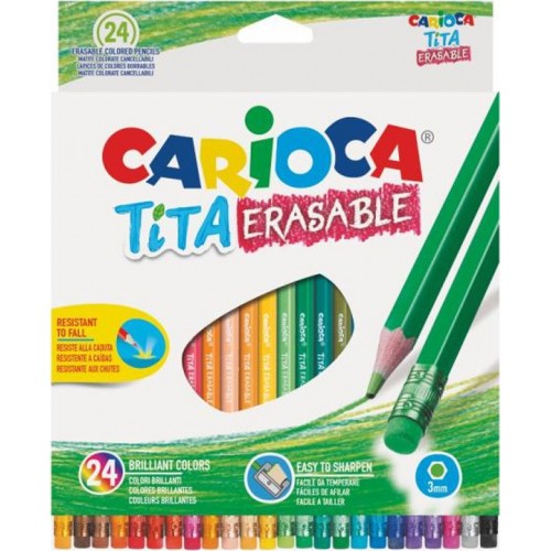 Carioca Tita Erasable με Γόμα 24τμχ (10342938)