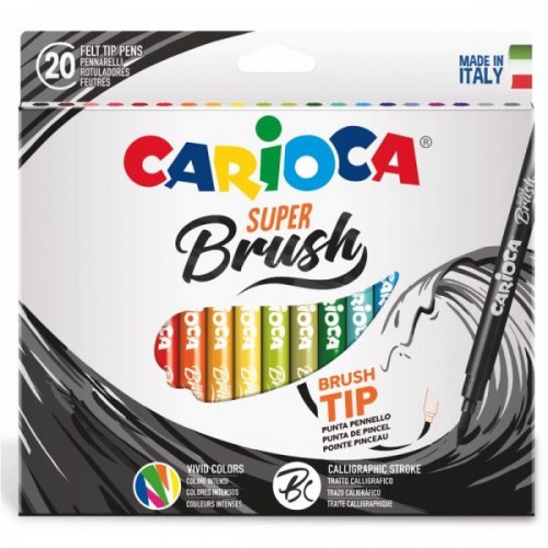 Carioca Super Brush Μαρκαδόροι 20 Χρώματα (10342968)
