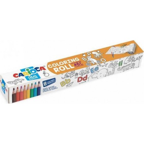 Carioca Coloring Roll Σετ Ζωγραφικής ABC Ρολό & Ξυλομπογιές 8τμχ (10342979) Carioca Coloring Roll Σετ Ζωγραφικής ABC Ρολό & Ξυλομπογιές 8τμχ (10342979)