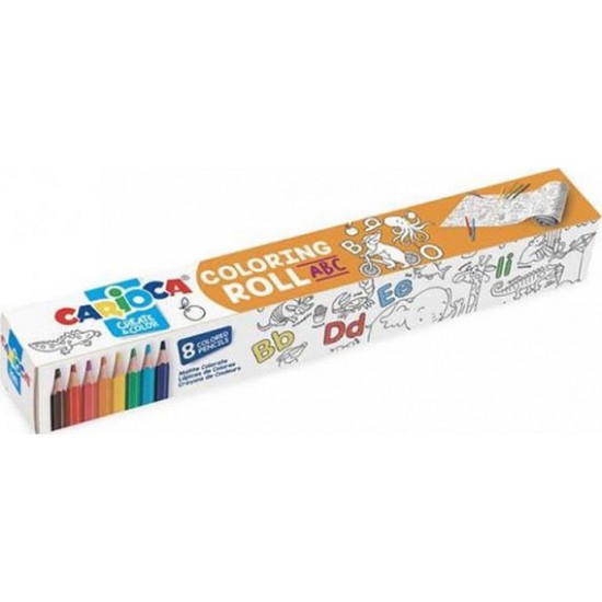 Carioca Coloring Roll Σετ Ζωγραφικής ABC Ρολό & Ξυλομπογιές 8τμχ (10342979) Carioca Coloring Roll Σετ Ζωγραφικής ABC Ρολό & Ξυλομπογιές 8τμχ (10342979)