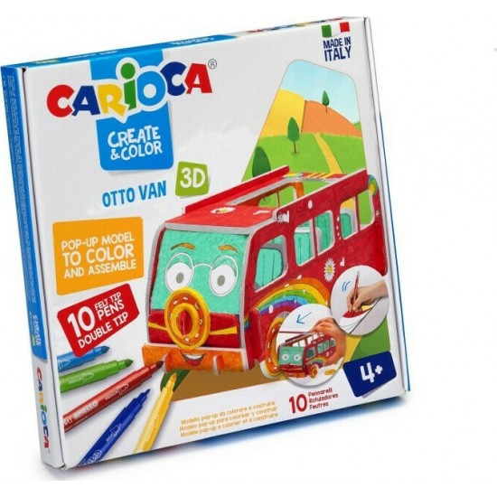 Carioca Σετ Ζωγραφικής Χαρτοκοπτικής Create & Color Otto Van (10342987) Carioca Σετ Ζωγραφικής Χαρτοκοπτικής Create & Color Otto Van (10342987)