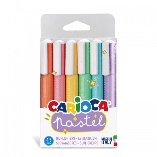 Carioca Μαρκαδόροι Υπογράμμισης Παστελ Σετ 6Τεμ. (10343033) Carioca Μαρκαδόροι Υπογράμμισης Παστελ Σετ 6Τεμ. (10343033)