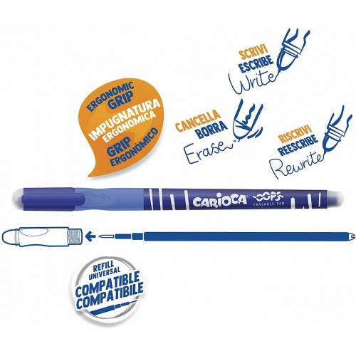 Carioca Στυλό Rollerball με Μπλε Μελάνι Oops (1034303902) Carioca Στυλό Rollerball με Μπλε Μελάνι Oops (1034303902)