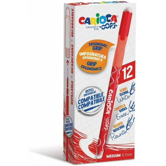 Carioca Στυλό Rollerball με Κόκκινο Μελάνι 12τμχ Oops (1034303903) Carioca Στυλό Rollerball με Κόκκινο Μελάνι 12τμχ Oops (1034303903)