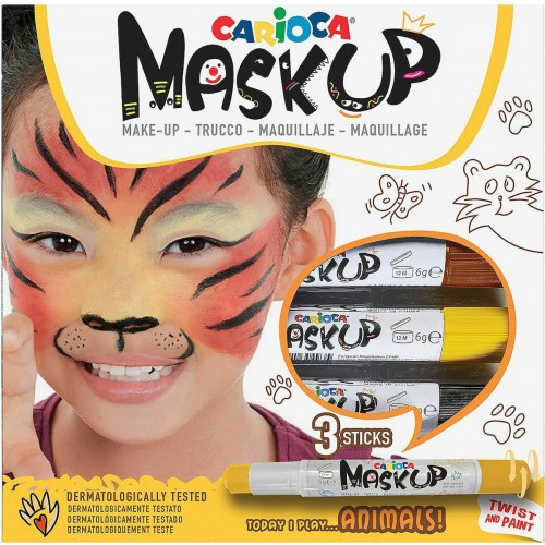 Carioca Βαφές Προσώπου 3 τεμ Mask Up Animals (10343048)