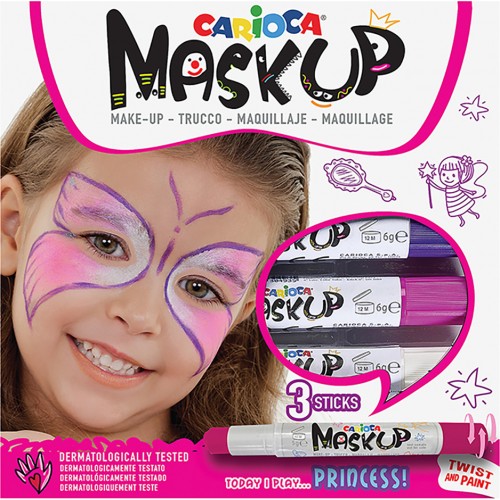 Carioca Mask Up Princess Χρώματα Προσώπου Σετ 3τμχ (10343049)