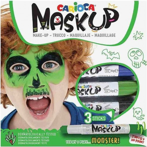 CARIOCA Mask Up Monsters 3 Μαρκαδόροι Προσώπου (10343051)