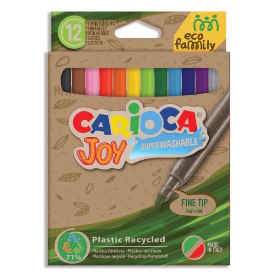 Carioca Μαρκαδόροι Eco Family Joy 12 Χρωμ. (10343100)