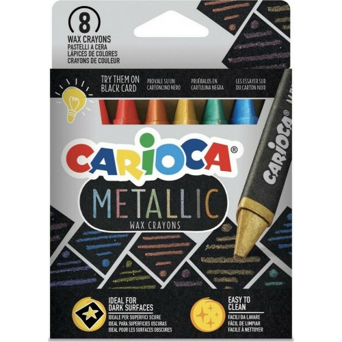 Carioca Maxi Metallic Σετ Κηρομπογιές 8τμχ (10343163)