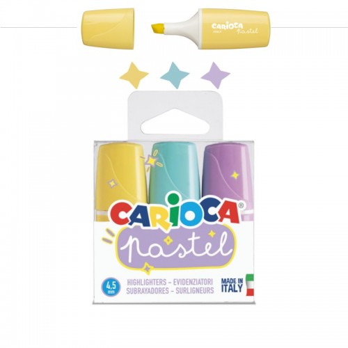 Carioca Μαρκαδόροι Υπογράμμισης Παστελ Μίνι Σετ 3Τεμ. (10343168) Carioca Μαρκαδόροι Υπογράμμισης Παστελ Μίνι Σετ 3Τεμ. (10343168)