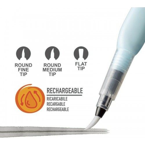 Carioca Water Brush Σετ Πινέλα Ζωγραφικής 3τμχ (10343170)