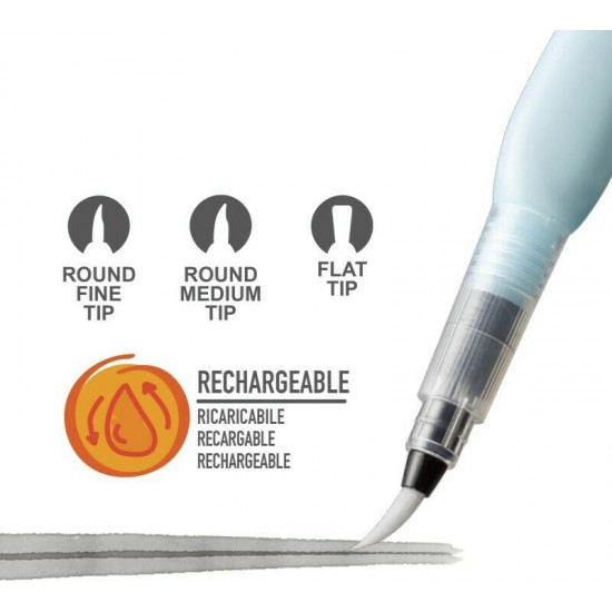 Carioca Water Brush Σετ Πινέλα Ζωγραφικής 3τμχ (10343170) Carioca Water Brush Σετ Πινέλα Ζωγραφικής 3τμχ (10343170)