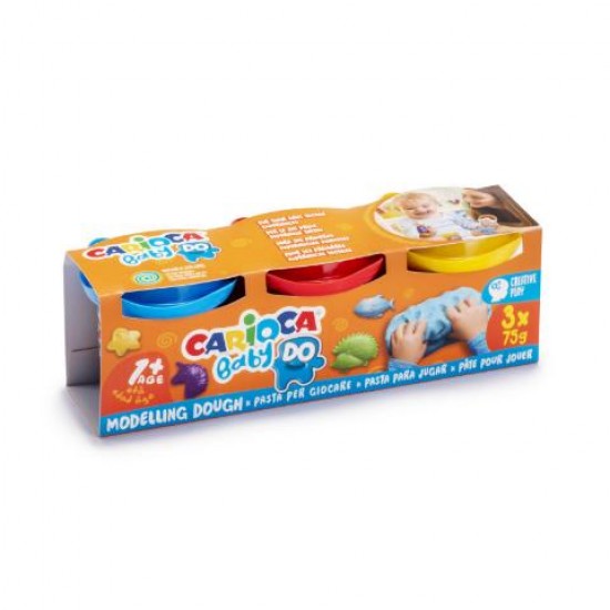 Carioca Πλαστοζυμαράκια BABY 43179 1 ΣΕΤ 3τεμ Χ 75gr (από 1έτους) (10343179) Carioca Πλαστοζυμαράκια BABY 43179 1 ΣΕΤ 3τεμ Χ 75gr (από 1έτους) (10343179)