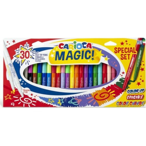Carioca Magic Color Change Μαγικοί Μαρκαδόροι Ζωγραφικής Χονδροί σε 30 Χρώματα (10343183)