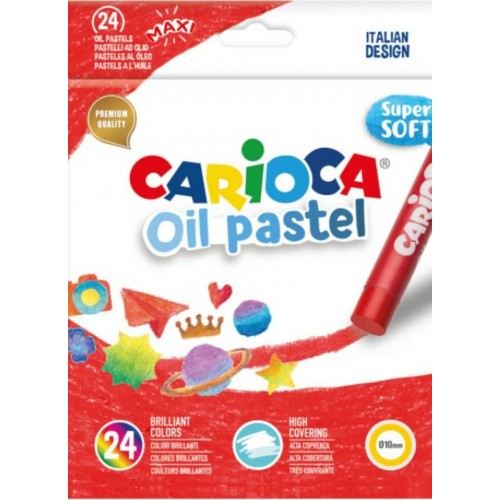 Carioca Λαδοπαστέλ Super Soft Oil Pastels 24 Χρωμάτων (10343278)