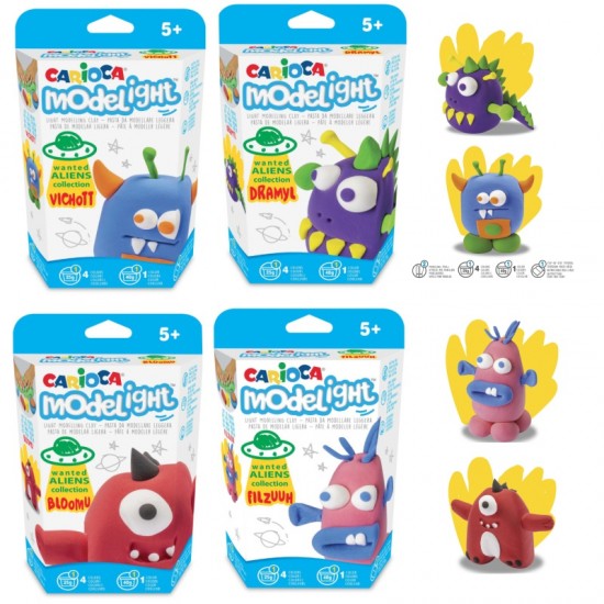 CARIOCA Πηλός Modelight σετ aliens planet Διάφορα χρώματα (10352008) CARIOCA Πηλός Modelight σετ aliens planet Διάφορα χρώματα (10352008)