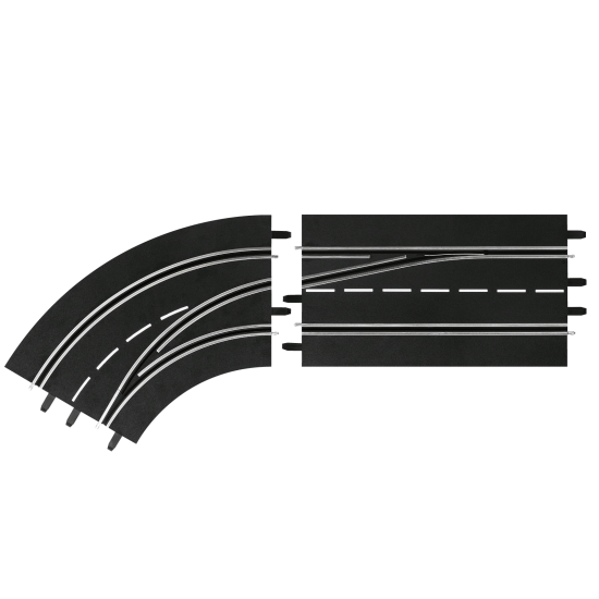 Carrera Slot Accessories - DIGITAL 124/132 - Lane change curve left, Out to In (20030363)