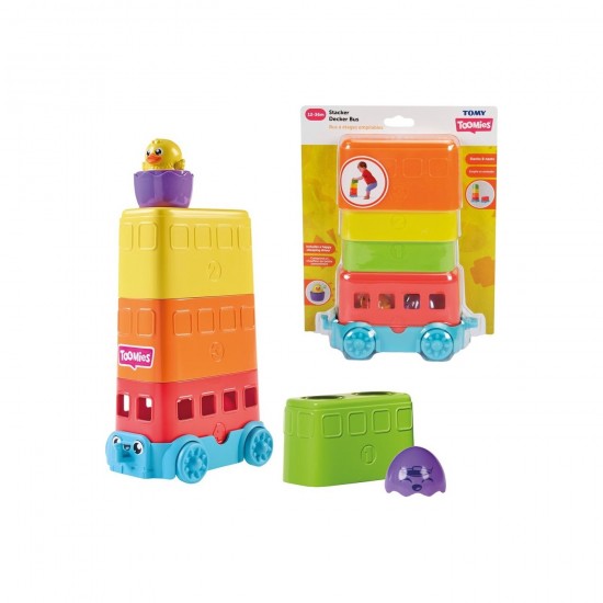 As Tomy Βρεφικό Παιχνίδι Λεωφορεία Σε Πυραμίδα (1000-73220)