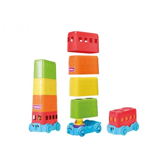 As Tomy Βρεφικό Παιχνίδι Λεωφορεία Σε Πυραμίδα (1000-73220)