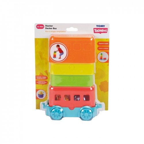 As Tomy Βρεφικό Παιχνίδι Λεωφορεία Σε Πυραμίδα (1000-73220)