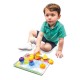 As Lalaboom Βρεφικό Παιχνίδι Πίνακας Παιχνιδιού Με 10Τμχ Χάντρες  (1000-86150)