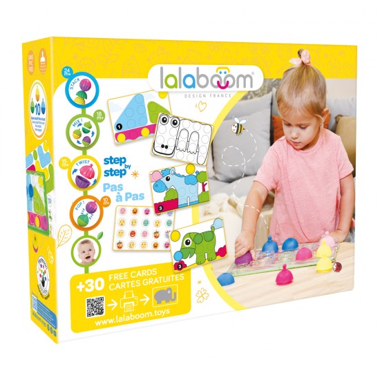 As Lalaboom Βρεφικό Παιχνίδι Πίνακας Παιχνιδιού Με 10Τμχ Χάντρες  (1000-86150)