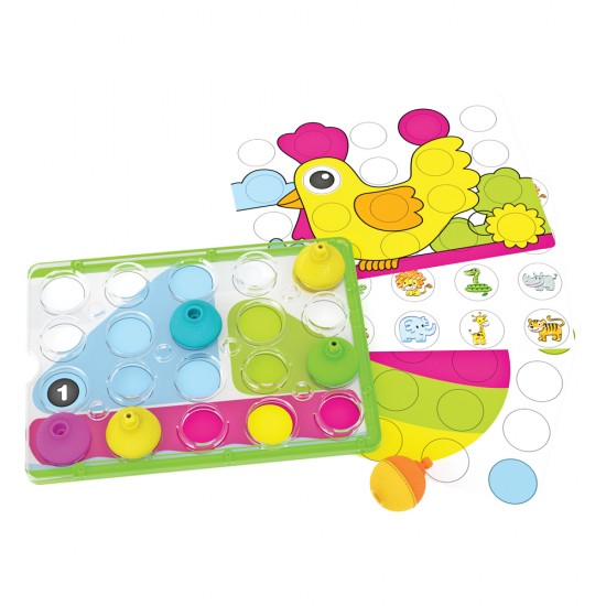 As Lalaboom Βρεφικό Παιχνίδι Πίνακας Παιχνιδιού Με 10Τμχ Χάντρες  (1000-86150)