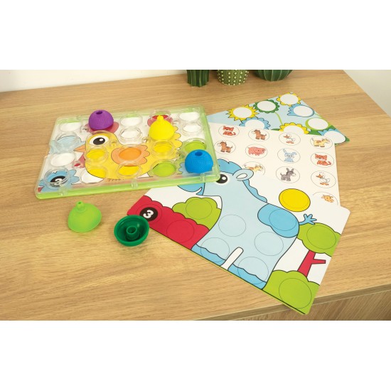 As Lalaboom Βρεφικό Παιχνίδι Πίνακας Παιχνιδιού Με 10Τμχ Χάντρες  (1000-86150)