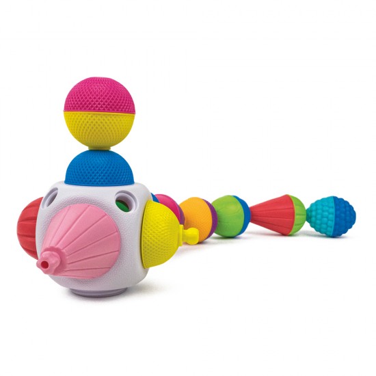 As Lalaboom Βρεφικό Παιχνίδι Μίνι Κύβος Με 4Τμχ Χάντρες (1000-86161)