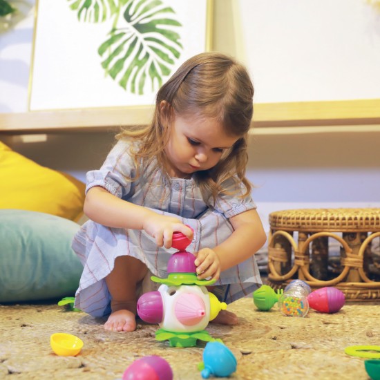 As Lalaboom Βρεφικό Παιχνίδι Μίνι Κύβος Με 4Τμχ Χάντρες (1000-86161)