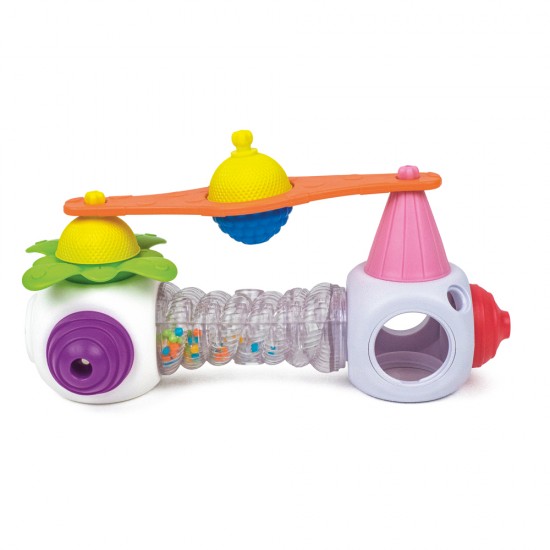 As Lalaboom Βρεφικό Παιχνίδι Κύλινδρος Ήχου Βροχής Με 4ΜΧ Χάντρες και Αξεσουάρ (1000-86163)
