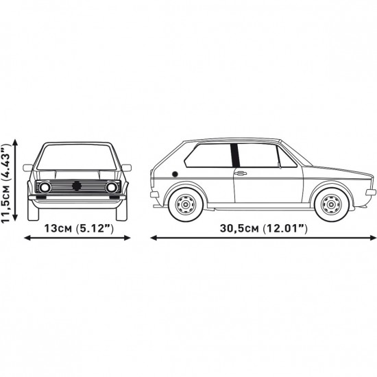 Cobi Volkswagen Golf GTI (1976-1983) Executive Edition(COBI-24358) Cobi Volkswagen Golf GTI (1976-1983) Executive Edition(COBI-24358)