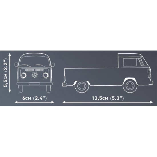 Cobi Volkswagen T2A Pickup Truck(COBI-24618) Cobi Volkswagen T2A Pickup Truck(COBI-24618)