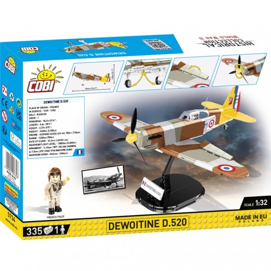 Cobi - Dewoitine D.520(COBI-5734)