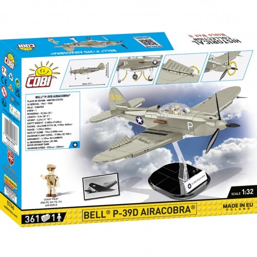 Cobi Bell P-39D Airacobra Fighter γκρι(COBI-5746)