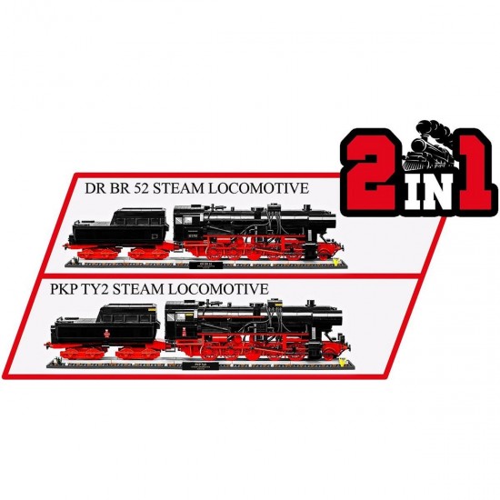 Cobi DR BR 52 Steam Locomotive Railway Semaphore(COBI-6287)