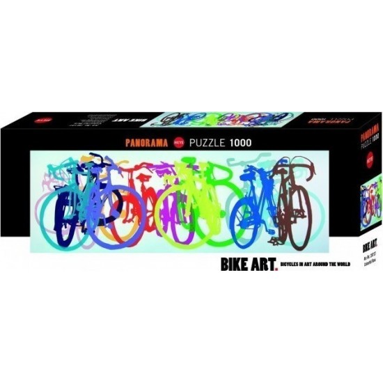 Puzzle Χρωματιστά Ποδήλατα Panoramic (29737)