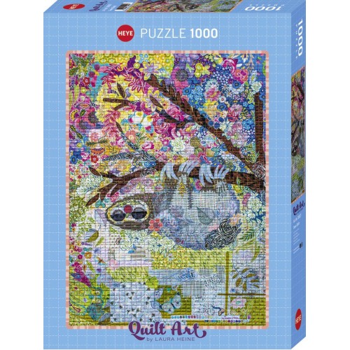 Puzzle Quilt Art Sewn Sloth (30027)