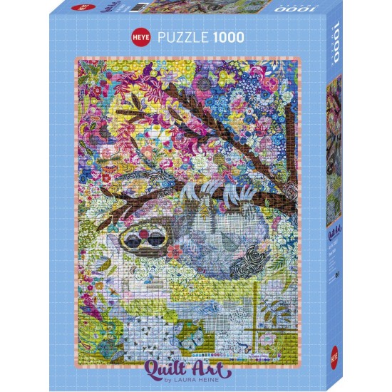 Puzzle Quilt Art Sewn Sloth (30027)