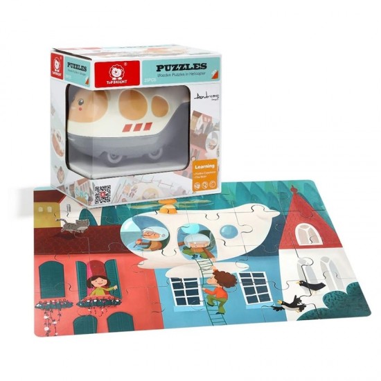 TOP BRIGHT Wooden Puzzles in Helicopter (460004)
